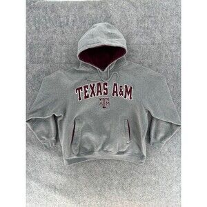 Vintage Champs Heavyweight Texas A&M Grey Hoodie Size Large